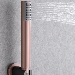 Colonne de Douche Encastrée Thermostatique Anti-Calcaire Gris et Champagne IMEX MONZA GTD038/GC