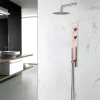Colonne de douche encastrée thermostatique PURA cuivre brossé