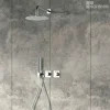 Colonne de Douche Encastrée Thermostatique Anti-Calcaire Chrome IMEX TIBET GTT054