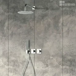 Colonne de Douche Encastrée Thermostatique Anti-Calcaire Chrome IMEX TIBET GTT054