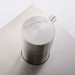 Colonne de douche encastrée thermostatique CORPOSA acier brossé