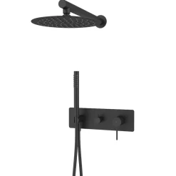 Colonne de douche encastrée mécanique noire Essebagno Envol