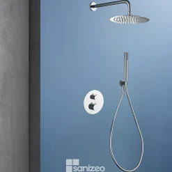 Colonne de Douche Encastrée Thermostatique Anti-Calcaire Chrome IMEX GENOVA GTG053