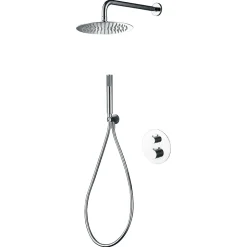 Colonne de Douche Encastrée Thermostatique Anti-Calcaire Chrome IMEX GENOVA GTG053