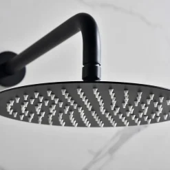 Colonne de Douche Encastrée Thermostatique Anti-Calcaire Noir Mat IMEX MONZA GTM039/NG