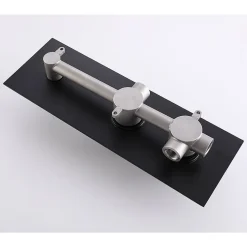 Colonne de douche encastrée thermostatique CORPOSA noir mat