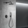 Colonne de Douche Encastrée Anti-Calcaire Noir Mat IMEX LINE GPD038/NG