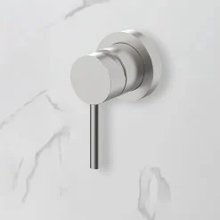 Colonne de douche encastrée thermostatique MINIMALISTA acier brossé