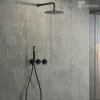 Colonne de Douche Encastrée Thermostatique Anti-Calcaire Noir Mat IMEX ASSEN GTA052/NG