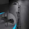 Colonne de douche et bain baignoire thermostatique Système de douche avec mitigeur thermostatique Noir, F07XA422 X-Joy AM.PM