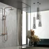 Colonne de douche externe CURVED Mitigeur monocommande Or rose brosséChroméNoir matCanon de fusilOr brosséOr rose brossé Colonne