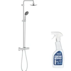 Colonne de douche Grohe Vitalio Start System 160 avec nettoyant robinetterie Grohe GrohClean