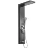 Colonne de douche hydromassante LULY 4 jets + 1 robinet Noir - Saniverre