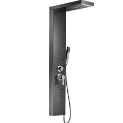 Colonne de douche hydromassante KALY 4 jets Noir - Saniverre