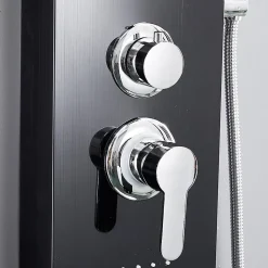 Colonne de douche hydromassante KALY 4 jets Noir - Saniverre