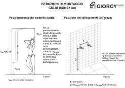 Colonne de douche hydromassage en aluminium verni en poudre blanche mat (frontal) et noir mat (lateral)
