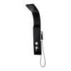 Colonne de douche hydromassante - noire - 20 x 132 cm - KOURBEA