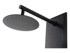 Colonne de douche hydromassante noire - 130 x 20 cm - JUBIDA