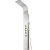 Colonne de douche hydromassante thermostatique à leds - 20 x 165cm - Argent - FELICITA
