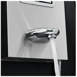 Colonne de douche hydromassante LULY 4 jets + 1 robinet Gris - Saniverre