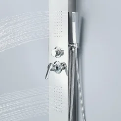 Colonne de douche hydromassante ZENY 3 jets Gris / Argent - Saniverre