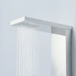 Colonne de douche hydromassante ZENY 3 jets Gris / Argent - Saniverre