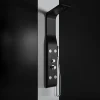 Colonne de douche hydromassage en ABS verni en poudre noir mat