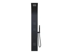Colonne de douche hydromassante - Noir - 20 x 150 cm - TYRA