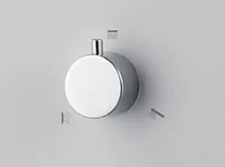 Colonne de douche hydromassante mécanique avec pommeau + douchette + flexible blanc Essebagno Esseflat