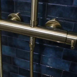 Colonne de douche mécanique, doré, Essebagno Luisa 250