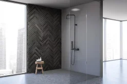 Colonne de douche mécanique, noir, Essebagno Luisa 250
