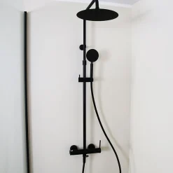 Colonne de douche mécanique noir mat 250 Essebagno Lollipop II