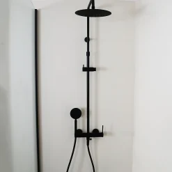 Colonne de douche mécanique noir mat 250 Essebagno Lollipop II