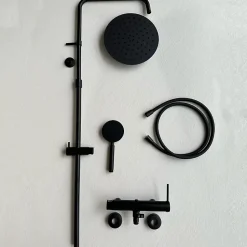 Colonne de douche mécanique noir mat 250 Essebagno Lollipop II