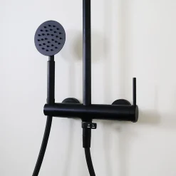 Colonne de douche mécanique noir mat 250 Essebagno Lollipop II