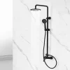 Colonne de douche mécanique avec barre extensible SKY BATH noir mat série NATURE