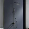 Colonne de douche mécanique avec barre extensible SKY BATH noir cristal PVD série INFINITE