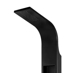 Colonne de douche mécanique hydromassante, noir mat, GoodHome Layra