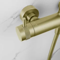 Colonne de douche mécanique avec barre extensible SKY BATH or brossé PVD série DIAMOND