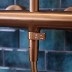 Colonne de douche mécanique cuivre brossé 250 Essebagno Lollipop II