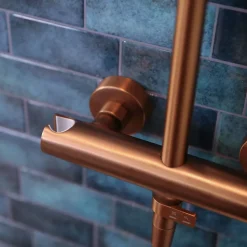 Colonne de douche mécanique cuivre brossé 250 Essebagno Lollipop II
