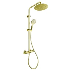 Colonne de douche mécanique avec barre extensible SKY BATH or brossé PVD série PROMISE