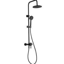 Colonne de douche mécanique noire Essebagno Delice