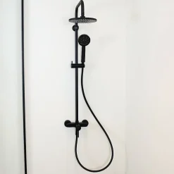 Colonne de douche mécanique noire Essebagno Delice