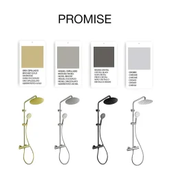 Colonne de douche mécanique avec barre extensible SKY BATH chromé série PROMISE