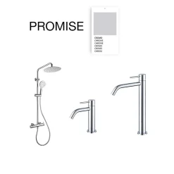 Colonne de douche mécanique avec barre extensible SKY BATH chromé série PROMISE