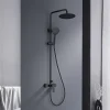 Colonne de douche mécanique avec barre extensible SKY BATH noir cristal PVD série GLORY