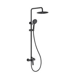 Colonne de douche mécanique avec barre extensible SKY BATH noir cristal PVD série GLORY