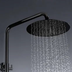 Colonne de douche mécanique avec barre extensible SKY BATH noir cristal PVD série GLORY