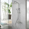 Colonne de douche mécanique avec barre extensible SKY BATH nickel brossé PVD série PROMISE